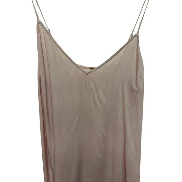 Free People Women's Slip Pale Pink Desert Dazed Rayon Adjustable Large - Picture 2 of 9